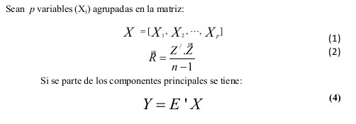matriz de componente