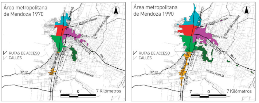 Expansión diferenciada por departamento del AMM.