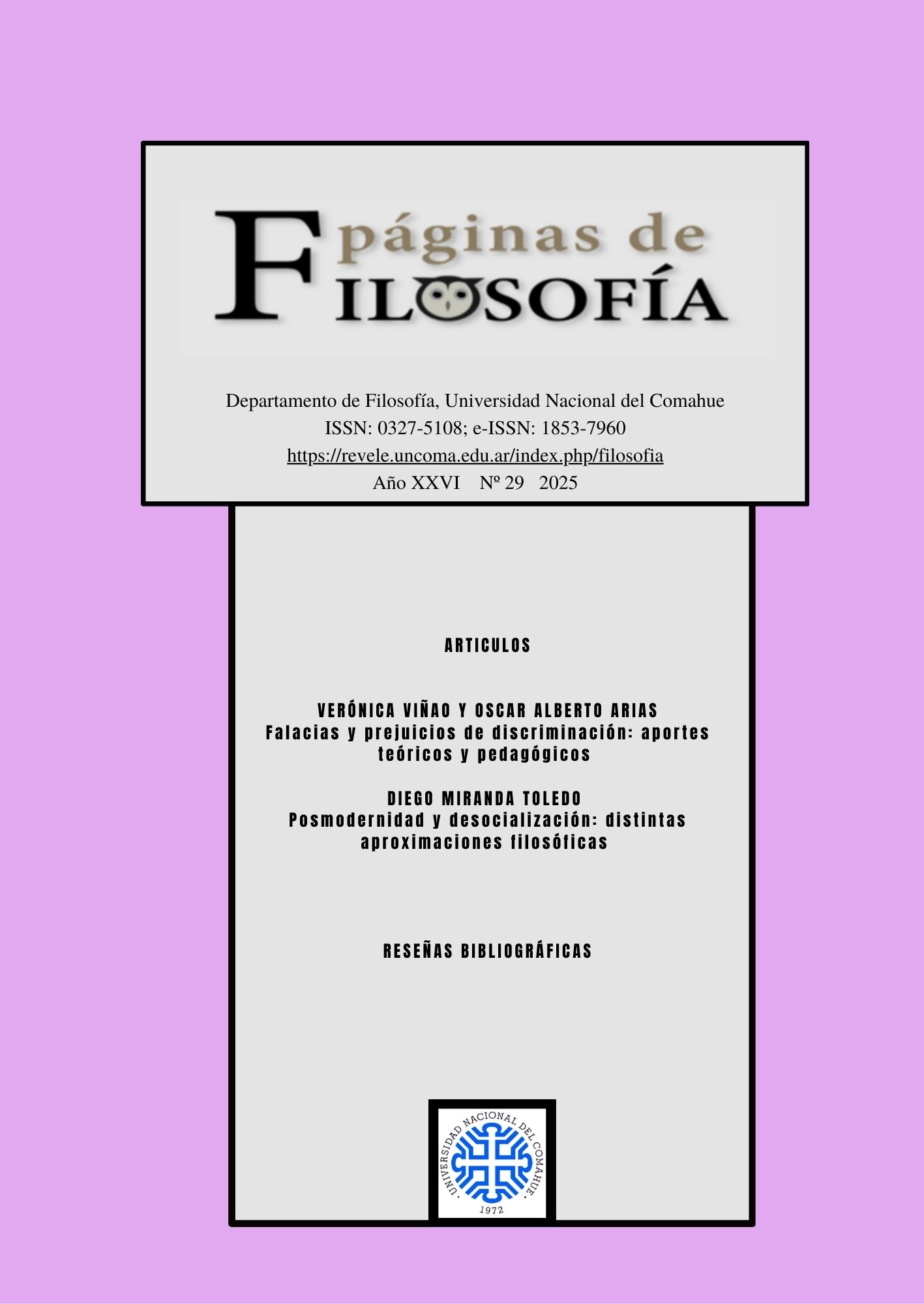 					Ver Vol. 26 Núm. 29 (2025)
				