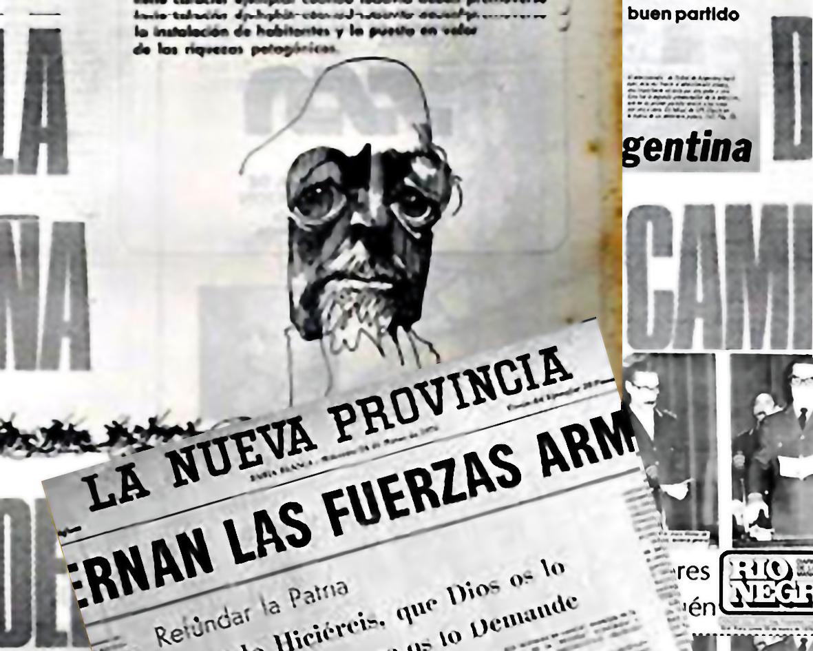 Collage de recortes de diarios