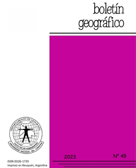 					Ver Vol. 45 Núm. PC (2023): Boletín Geográfico 45
				