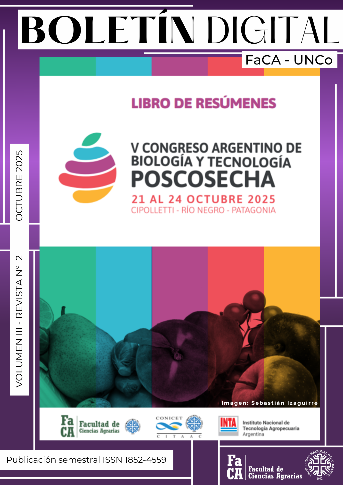 View Vol. 3 No. 2 (2025): Boletín Digital de la FaCA-UNCo